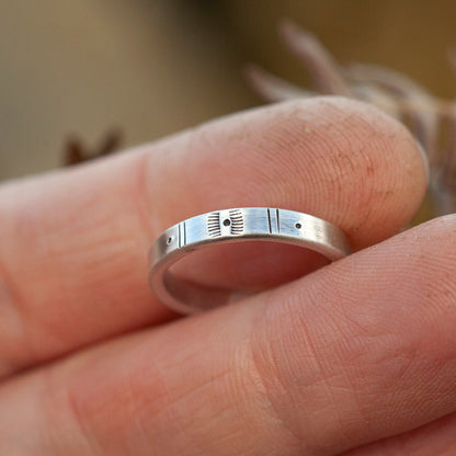 Anillo étnico de plata pieza única #13 • ajustable ~ talla 51 (listo para enviar)