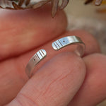 Load image into Gallery viewer, OOAK Ethnic ring in silver #14 • adjustable ~ size 57 (ready-to-ship)
