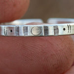 Load image into Gallery viewer, OOAK Ethnic ring in silver #18 • adjustable ~ size 73 (ready-to-ship)
