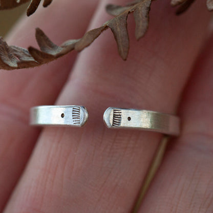 Anillo étnico de plata pieza única #19 • ajustable ~ talla 63,5 (listo para enviar)