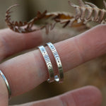 Load image into Gallery viewer, OOAK Ethnic ring in silver #22 • adjustable ~ size 68 (ready-to-ship)
