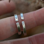 Load image into Gallery viewer, OOAK Ethnic ring in silver #22 • adjustable ~ size 68 (ready-to-ship)
