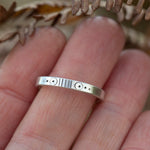 Load image into Gallery viewer, OOAK Ethnic ring in silver #21 • adjustable ~ size 60,5 (ready-to-ship)
