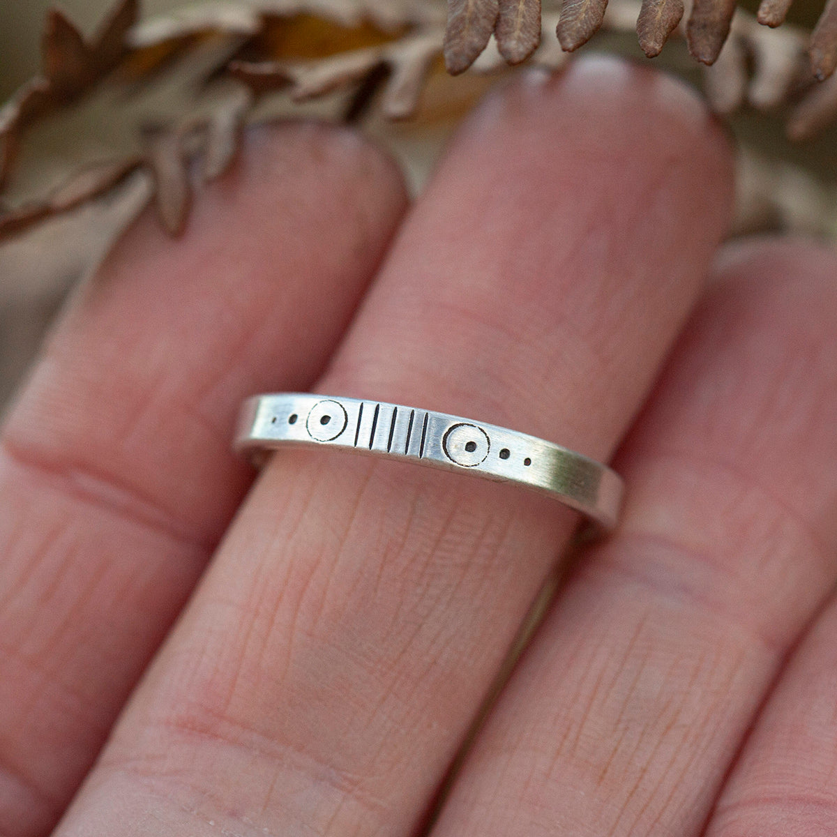 OOAK Ethnic ring in silver #21 • adjustable ~ size 60,5 (ready-to-ship)