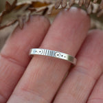 Load image into Gallery viewer, OOAK Ethnic ring in silver #21 • adjustable ~ size 60,5 (ready-to-ship)
