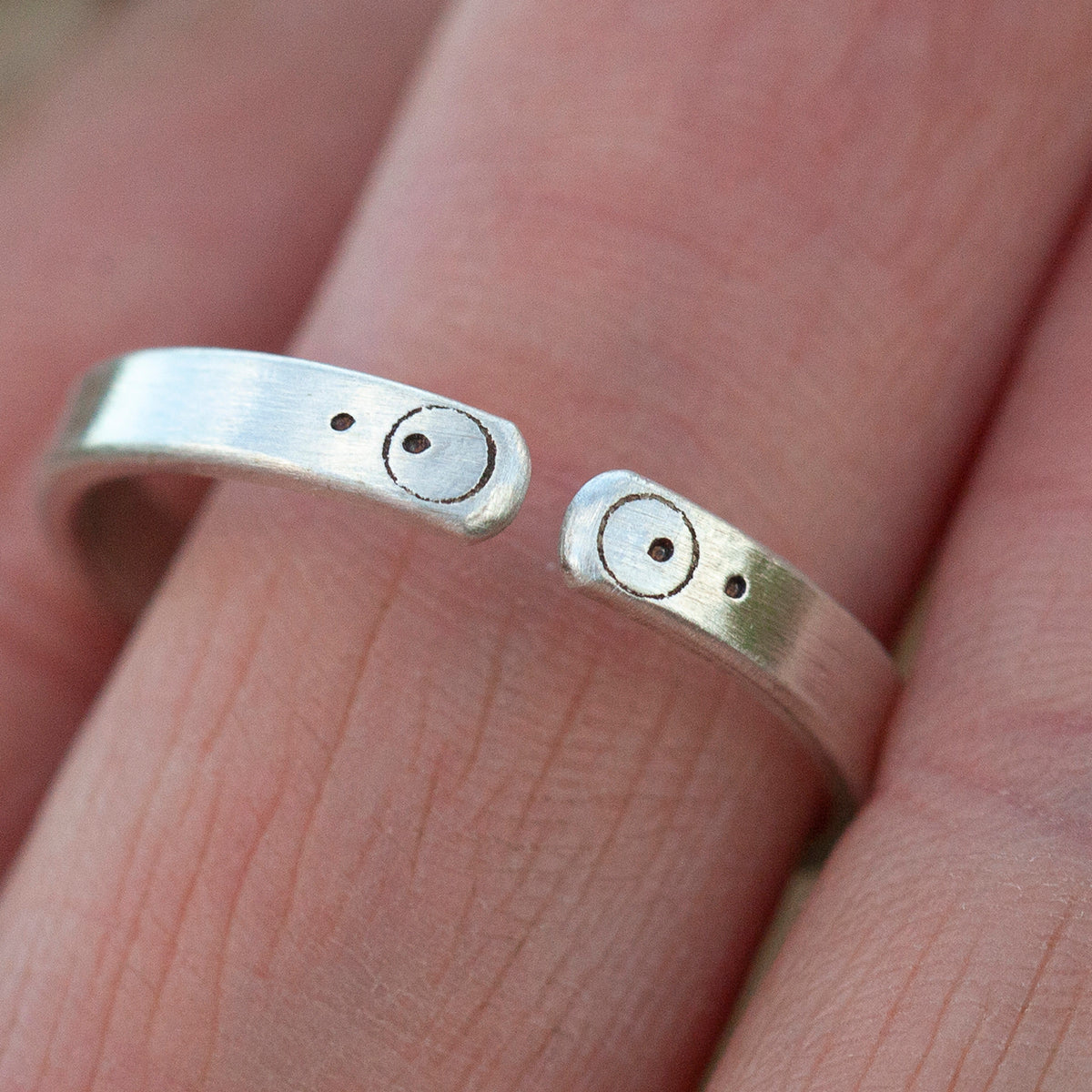 Anillo étnico de plata pieza única #21 • ajustable ~ talla 60,5 (listo para enviar)