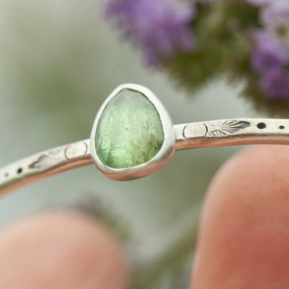 Elva Armband Unikat #12 • Kyanit & Ethno-Muster (versandbereit)
