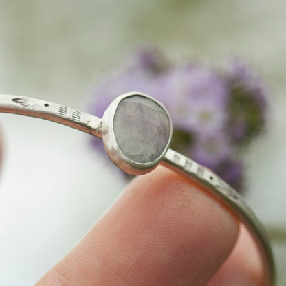 OOAK Elva bracelet #9 • Fluorite & ethnic patterns (ready to ship)