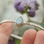 Load image into Gallery viewer, OOAK Elva bracelet #10 • Labradorite &amp; ethnic patterns (ready to ship)
