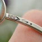 Load image into Gallery viewer, OOAK Elva bracelet #10 • Labradorite &amp; ethnic patterns (ready to ship)
