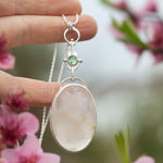 Cargar imagen en el visor de la galería, OOAK Aurae pendant #16 • White agate, Opals &amp; Kyanite ~ REVERSIBLE ! (ready to ship)
