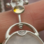 Cargar imagen en el visor de la galería, OOAK Aurae pendant #16 • White agate, Opals &amp; Kyanite ~ REVERSIBLE ! (ready to ship)
