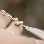 Cargar imagen en el visor de la galería, OOAK Aurae pendant #16 • White agate, Opals &amp; Kyanite ~ REVERSIBLE ! (ready to ship)
