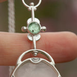 Cargar imagen en el visor de la galería, OOAK Aurae pendant #16 • White agate, Opals &amp; Kyanite ~ REVERSIBLE ! (ready to ship)
