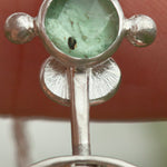 Cargar imagen en el visor de la galería, OOAK Aurae pendant #16 • White agate, Opals &amp; Kyanite ~ REVERSIBLE ! (ready to ship)
