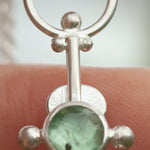 Cargar imagen en el visor de la galería, OOAK Aurae pendant #16 • White agate, Opals &amp; Kyanite ~ REVERSIBLE ! (ready to ship)
