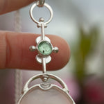 Cargar imagen en el visor de la galería, OOAK Aurae pendant #16 • White agate, Opals &amp; Kyanite ~ REVERSIBLE ! (ready to ship)
