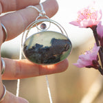 Cargar imagen en el visor de la galería, OOAK Aurae pendant #19 • Green Opal &amp; Tourmaline (ready to ship)
