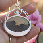 Cargar imagen en el visor de la galería, OOAK Aurae pendant #19 • Green Opal &amp; Tourmaline (ready to ship)
