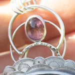 Cargar imagen en el visor de la galería, OOAK Aurae pendant #15 • Moss agate, Tourmaline &amp; White Labradorite (ready to ship)
