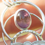 Cargar imagen en el visor de la galería, OOAK Aurae pendant #15 • Moss agate, Tourmaline &amp; White Labradorite (ready to ship)
