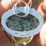 Cargar imagen en el visor de la galería, OOAK Aurae pendant #15 • Moss agate, Tourmaline &amp; White Labradorite (ready to ship)
