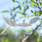 Cargar imagen en el visor de la galería, OOAK Oona silver necklace #6 • three casted leaves (ready to ship)
