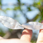 Cargar imagen en el visor de la galería, OOAK Oona silver necklace #6 • three casted leaves (ready to ship)
