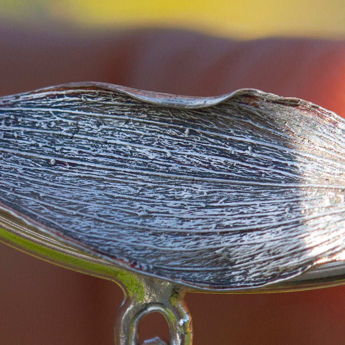 OOAK Oona silver necklace #4 • Dendritic agate & casted leaf (ready to ship)
