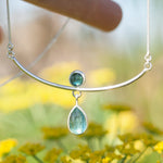 Cargar imagen en el visor de la galería, OOAK Oona silver necklace #1 • Kyanites (ready to ship)
