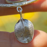 Cargar imagen en el visor de la galería, OOAK Oona silver necklace #3 • Watermelon Tourmaline &amp; casted leaf (ready to ship)
