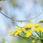 Cargar imagen en el visor de la galería, OOAK Oona silver necklace #7 • curves and dots (ready to ship)
