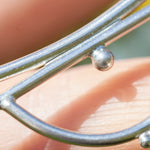 Cargar imagen en el visor de la galería, OOAK Oona silver necklace #7 • curves and dots (ready to ship)
