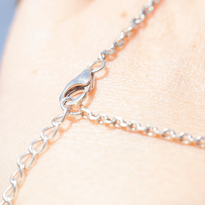 Pieza única Collar Oona de plata #7 • curvas y puntos (listo para enviar)