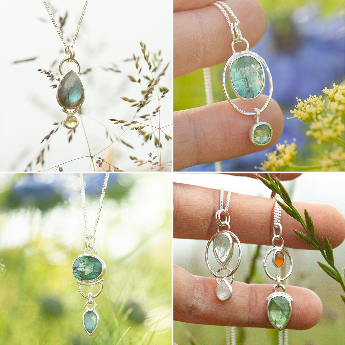 Choose Your Stone : Surprise Osmose Pendant   (made to order)