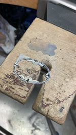 Cargar imagen en el visor de la galería, OOAK Aurae pendant #16 • White agate, Opals &amp; Kyanite ~ REVERSIBLE ! (ready to ship)
