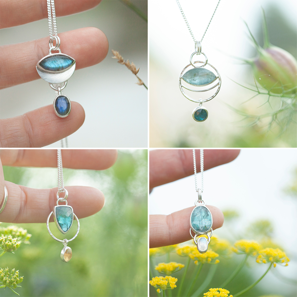 Choose Your Stone : Surprise Osmose Pendant   (made to order)