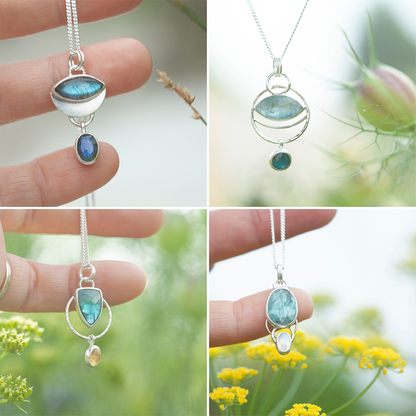Choose Your Stone : Surprise Osmose Pendant   (made to order)