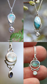Afbeelding in Gallery-weergave laden, Choose Your Stone : Surprise Osmose Pendant   (made to order)
