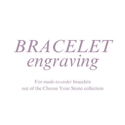 Optional secret message engraving for CYS •BRACELETS•