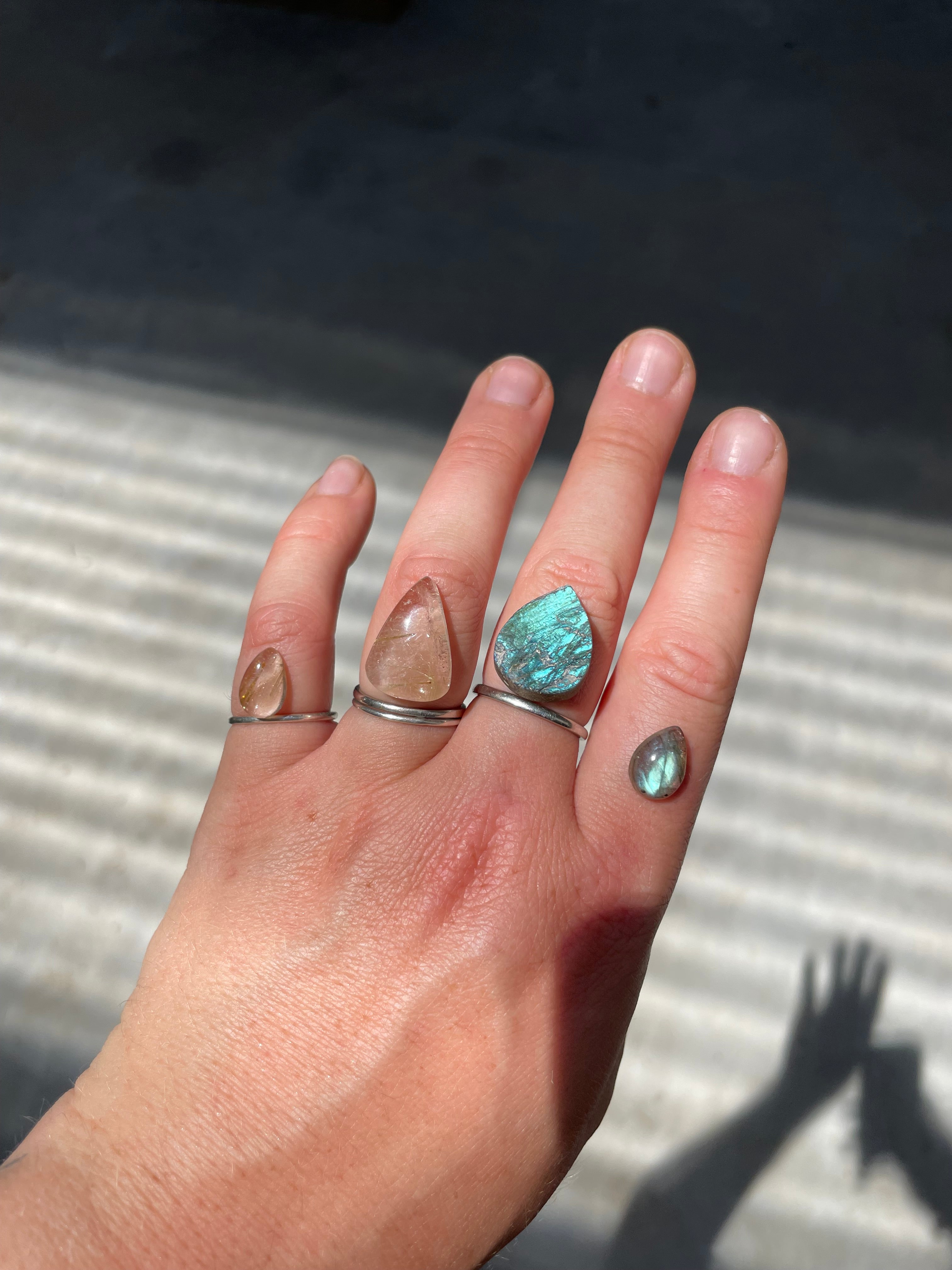 Choose Your Stone : Mana ring   (made to order)