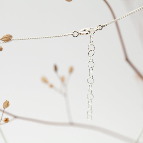 Pièce unique • Pendentif galet en argent avec citrine #5 (prêt à expédier)