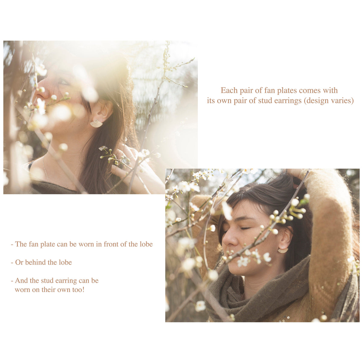Ear jackets Aela pieza única #26 • cobre (listo para enviar)