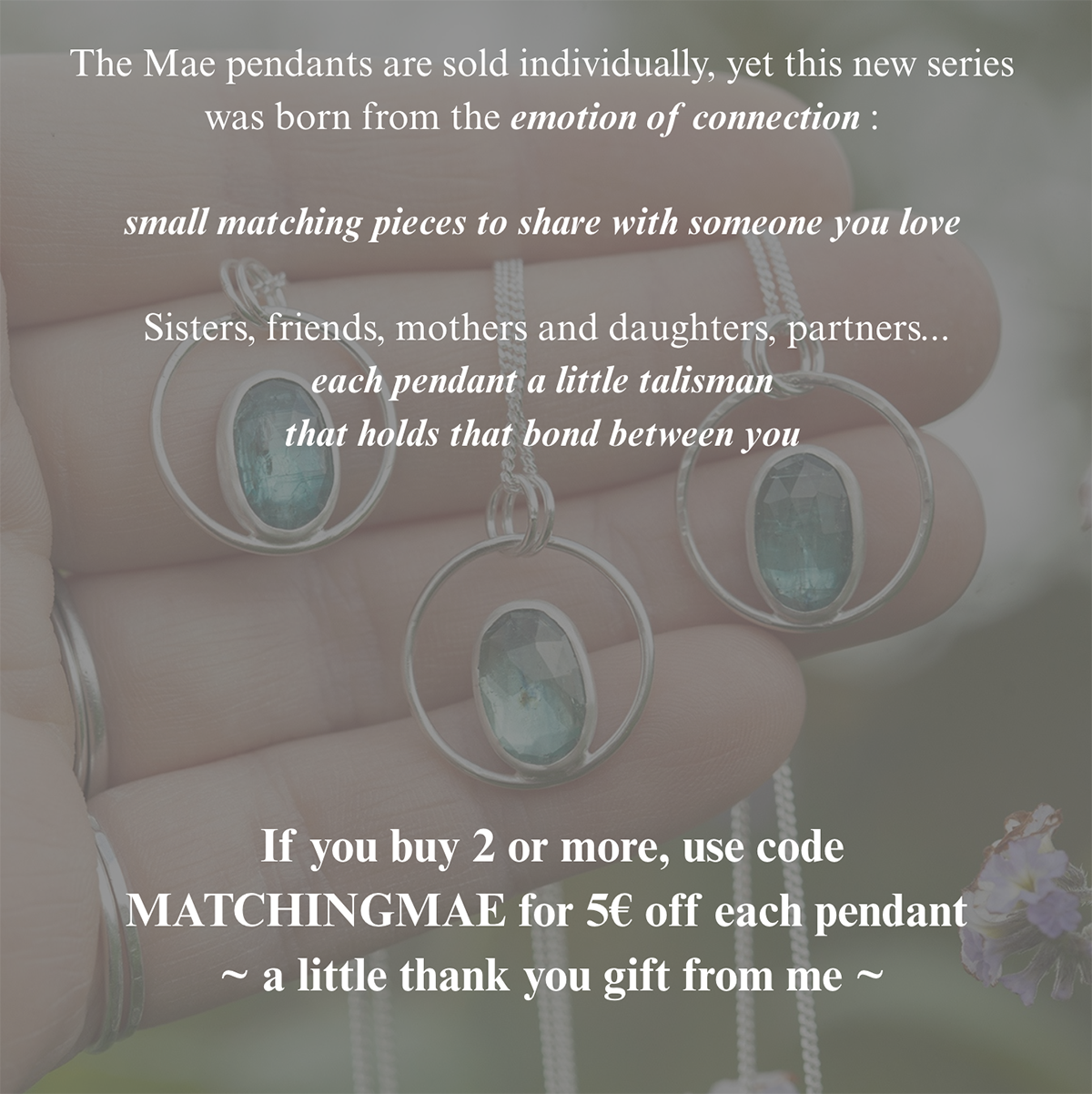 OOAK Mae pendant in silver #1 • garden quartz  (Ready to ship)