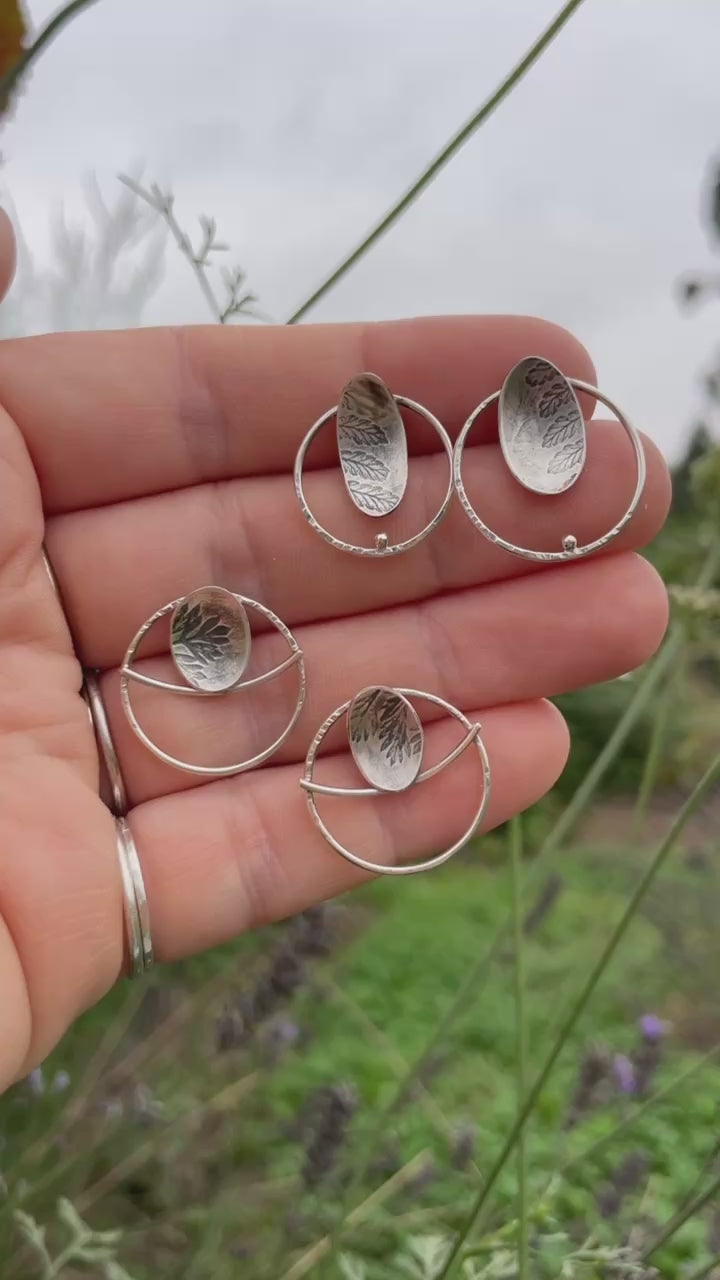 OOAK Elena earrings #7 ~ silver ~ unique (ready-to-ship)