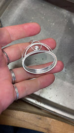 Cargar y reproducir el video en el visor de la galería, OOAK Aurae pendant #19 • Green Opal &amp; Tourmaline (ready to ship)
