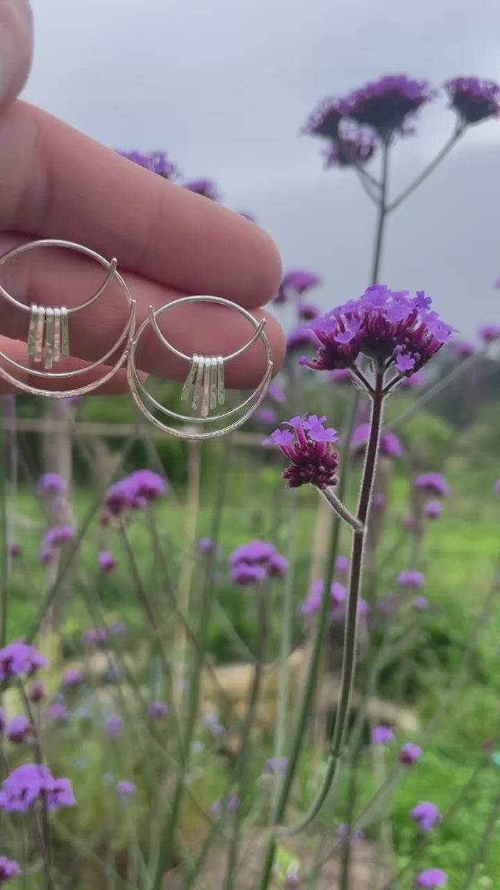 OOAK Selva earrings in silver #3  (ready to ship)