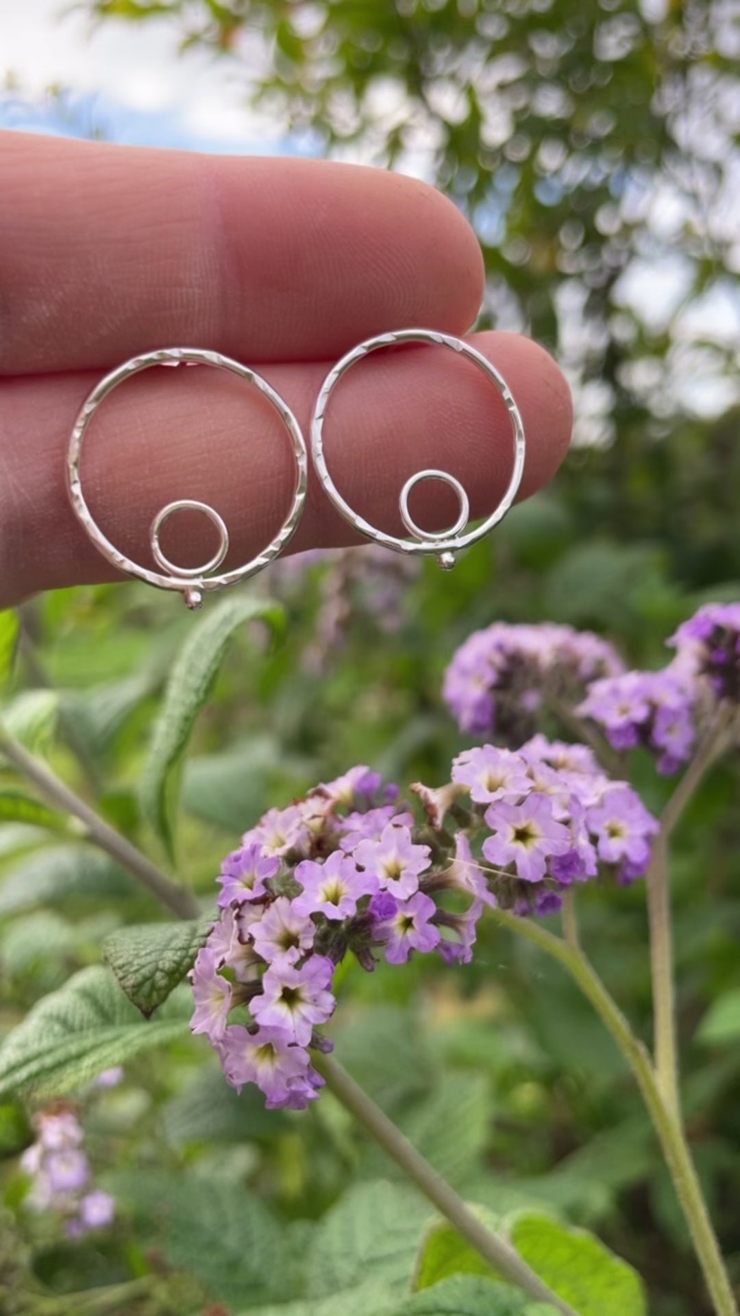 OOAK ilena silver earrings #7 (ready to ship)