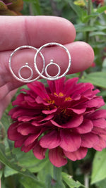 Load and play video in Gallery viewer, OOAK ilena silver earrings #8 (ready to ship)
