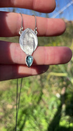 Load and play video in Gallery viewer, OOAK Leaf necklace #2 • Kyanite (ready to ship)

